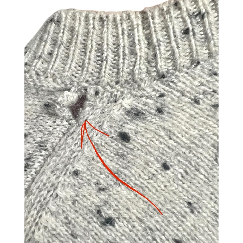 Everlane Classic Cashmere Crew Sweater Donegal Frost Speckled Size Small - Picture 8 of 8